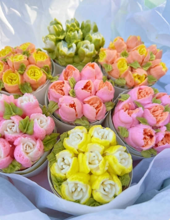 Modelos de cupcakes florales