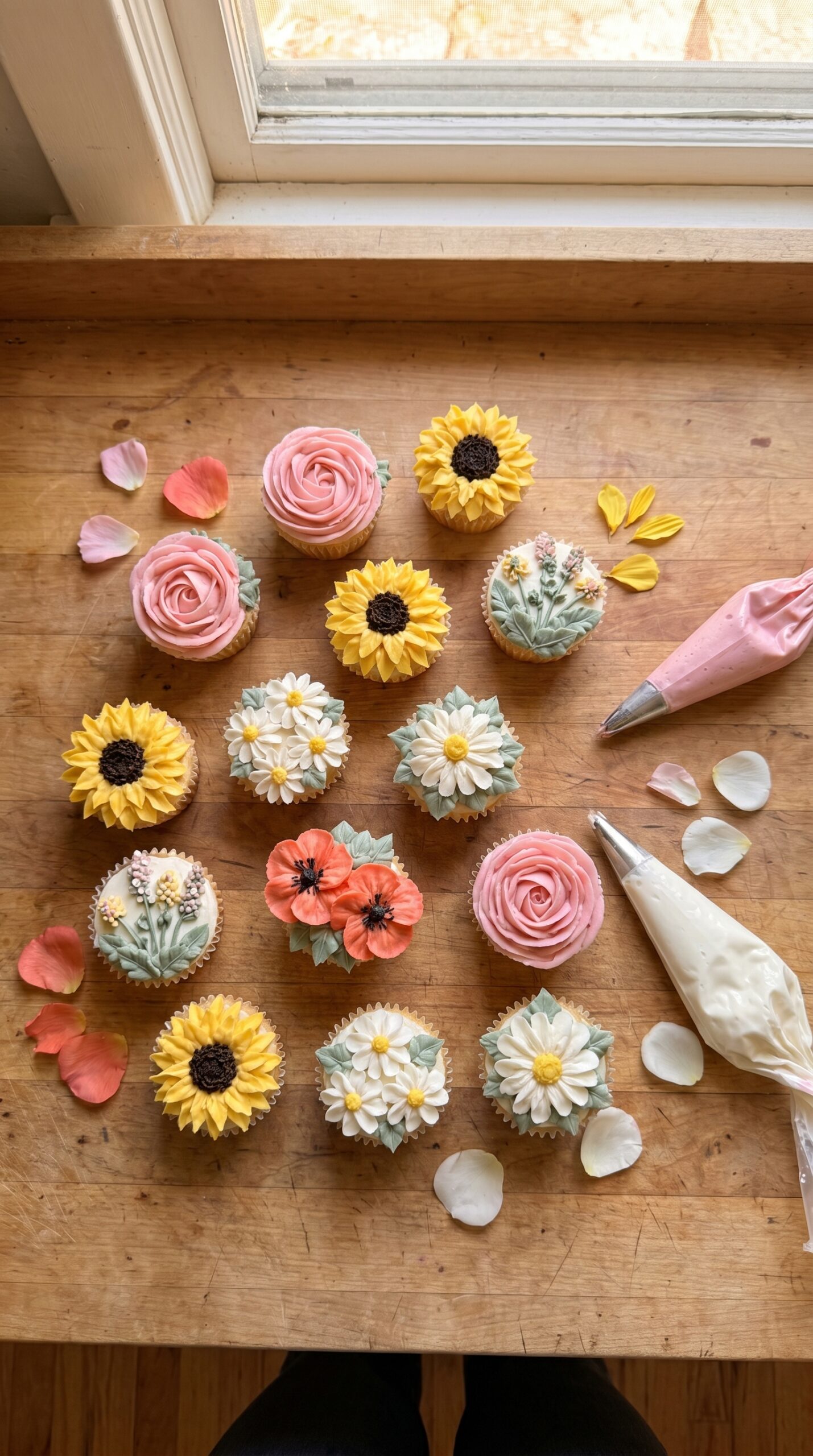 Ingredientes para preparar cupcakes